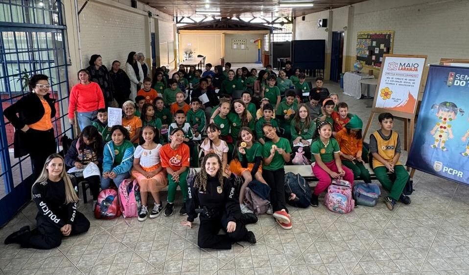 PCPR E Escola Juntas No Maio Laranja Para Proteger Crianças De São José Dos Pinhais