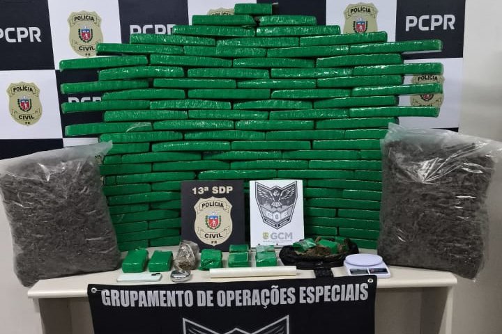 Ponta Grossa: operação conjunta da PCPR e GM desmantela depósito de drogas no bairro Ronda