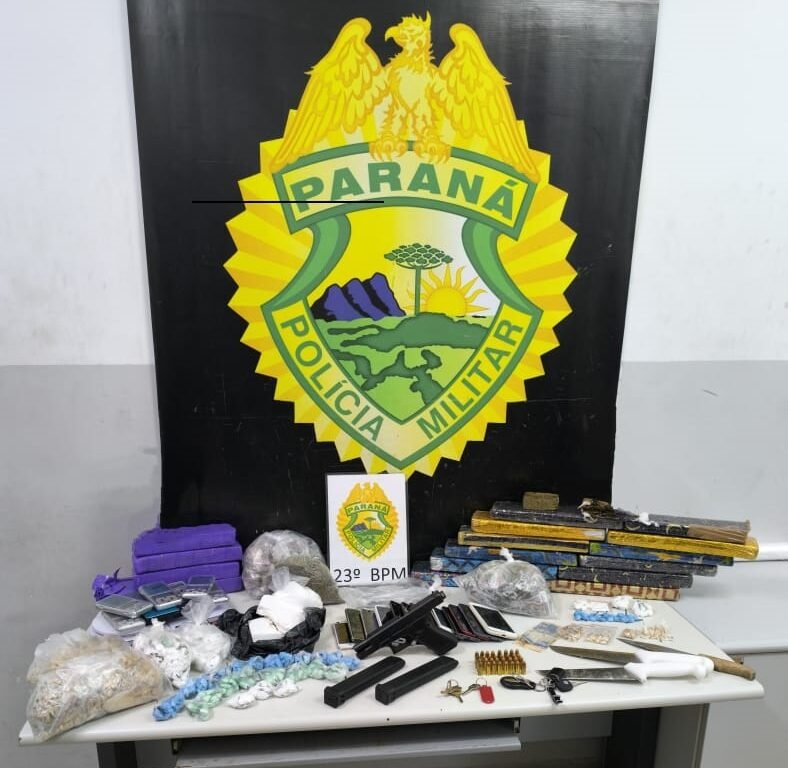 Ação da ROTAM na CIC resulta em grandes apreensões de drogas, armas e duas prisões