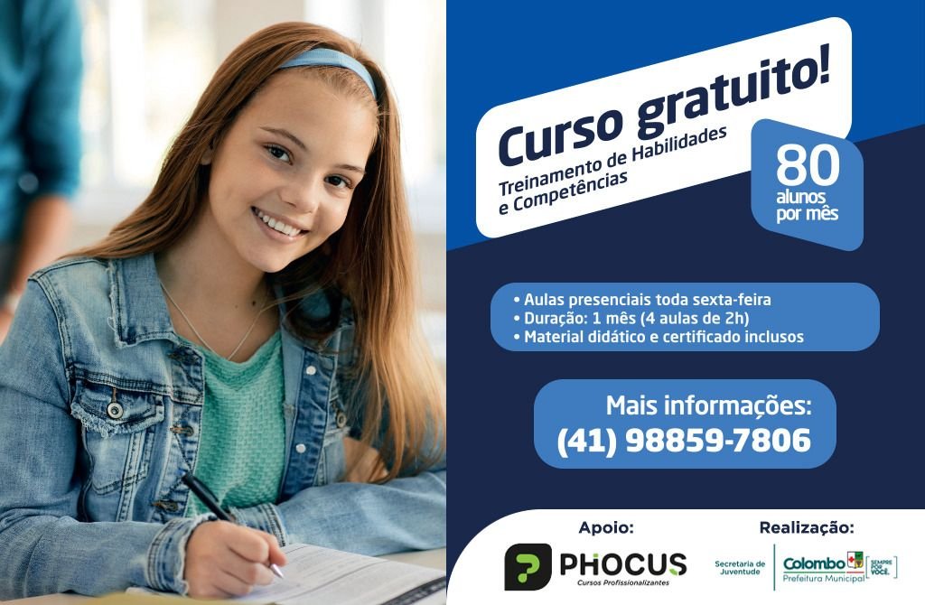 Quer se Destacar? Curso Gratuito em Colombo Ensina a Fazer Currículo, se Comunicar e Lidar com Dinheiro