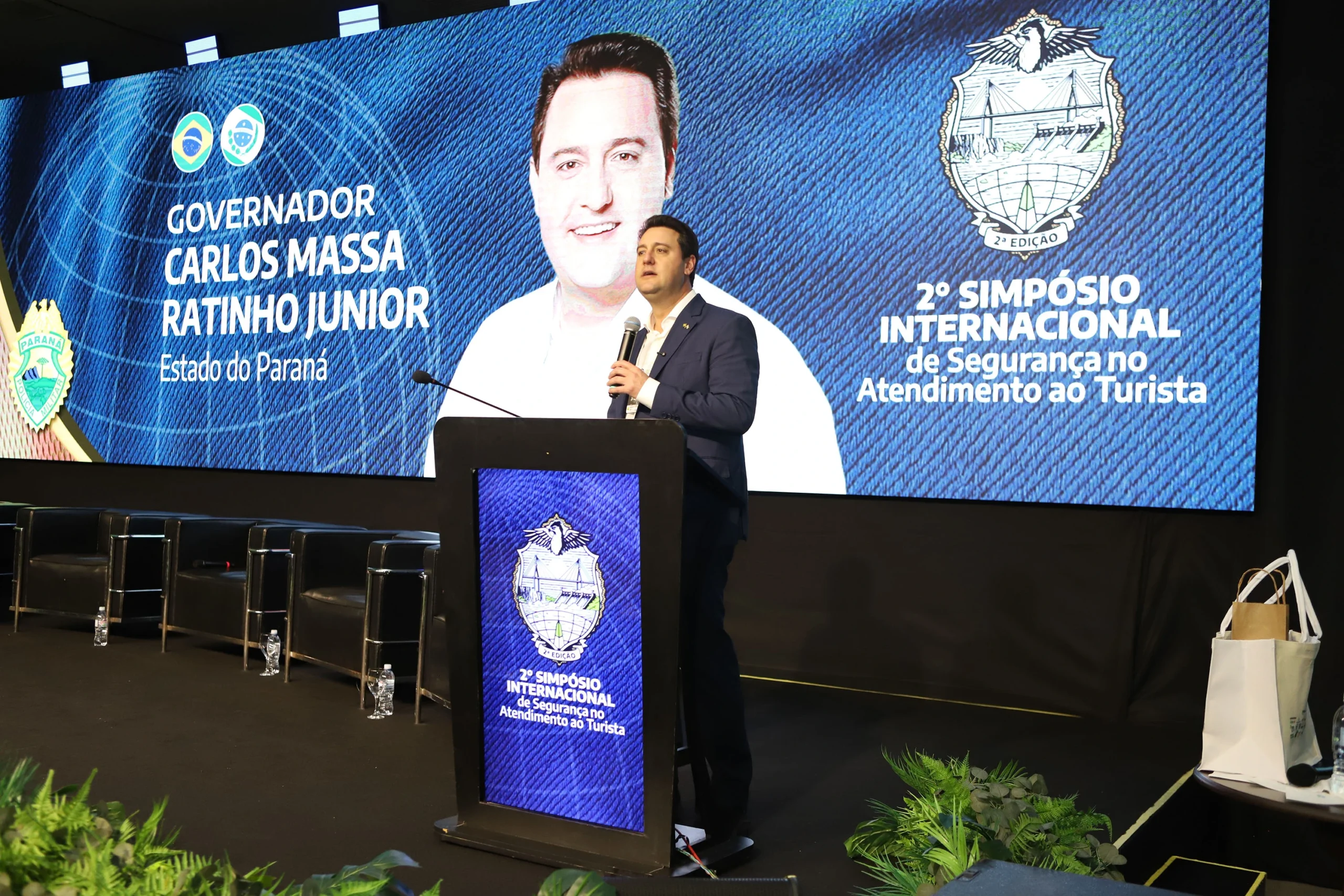 Com a presença do Governador, Foz do Iguaçu define o futuro da segurança para turistas no Brasil