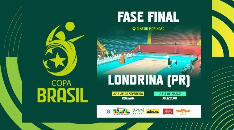 Capital do Vôlei: Londrina recebe a elite nacional para as finais da Copa Brasil no Moringão