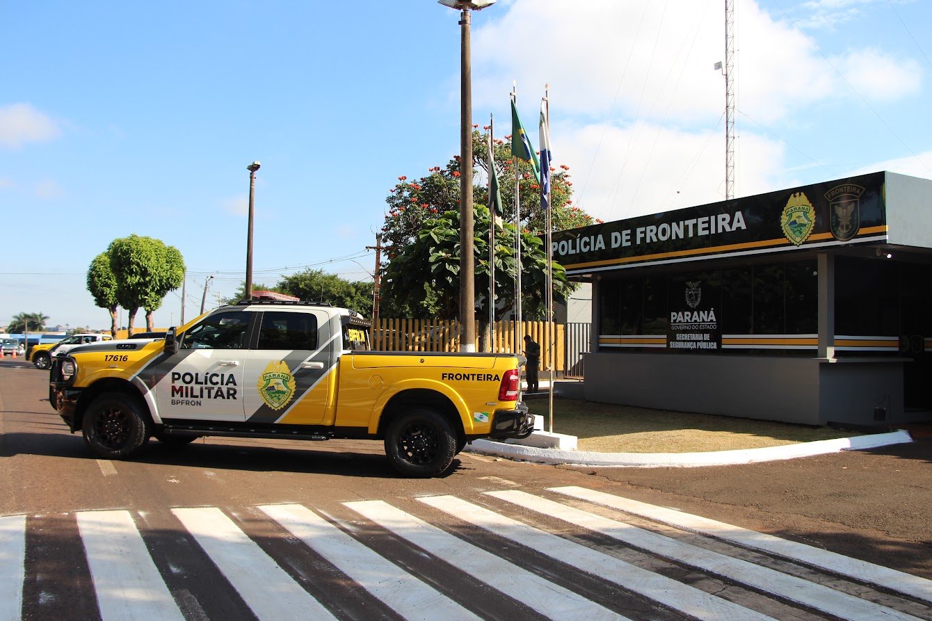 Cinturão de Segurança: PMPR inaugura base estratégica do BPFron em Santa Helena com viaturas blindadas e drones