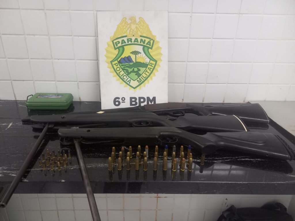 Polícia militar prende homem com arsenal após disparos em via pública em Cascavel