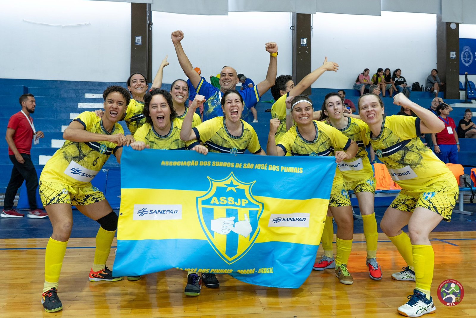 Campanha irretocável: Azurelas do Paraná vencem final por 4 a 1 e conquistam o Mundial de Futsal para Surdas de forma invicta