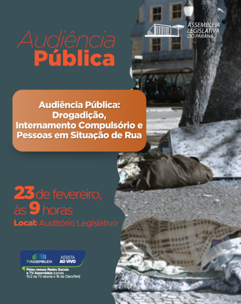 Polêmica nas ruas: Alep debate política de internação involuntária adotada pela Prefeitura de Curitiba