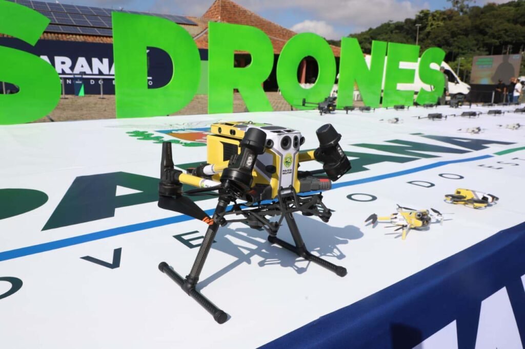 Paraná recebe o maior lote de drones do país: 243 aeronaves reforçam a segurança pública