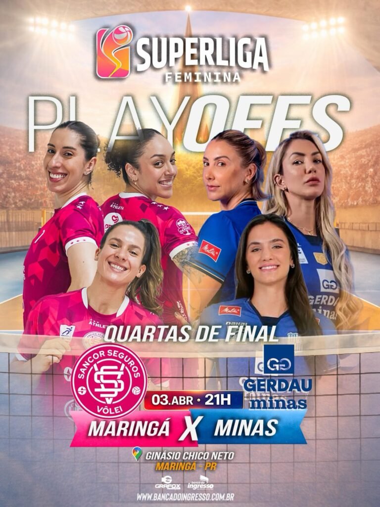 Sancor Seguros Vôlei Maringá desafia o favoritismo do Gerdau Minas para continuar sonhando com as semifinais