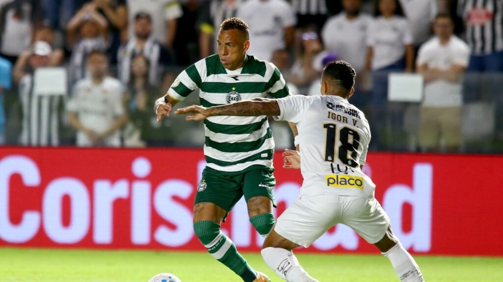 Coritiba segura empate sem gols com o Santos na Vila Belmiro pela Copa do Brasil