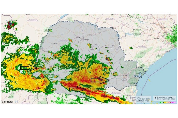 Previsão do tempo: frente fria traz mais chuva e derruba temperaturas no Paraná