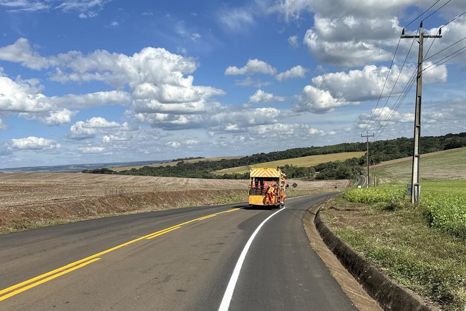 Manutenção no Centro-Sul: investimento garante estrada mais segura na PR-662