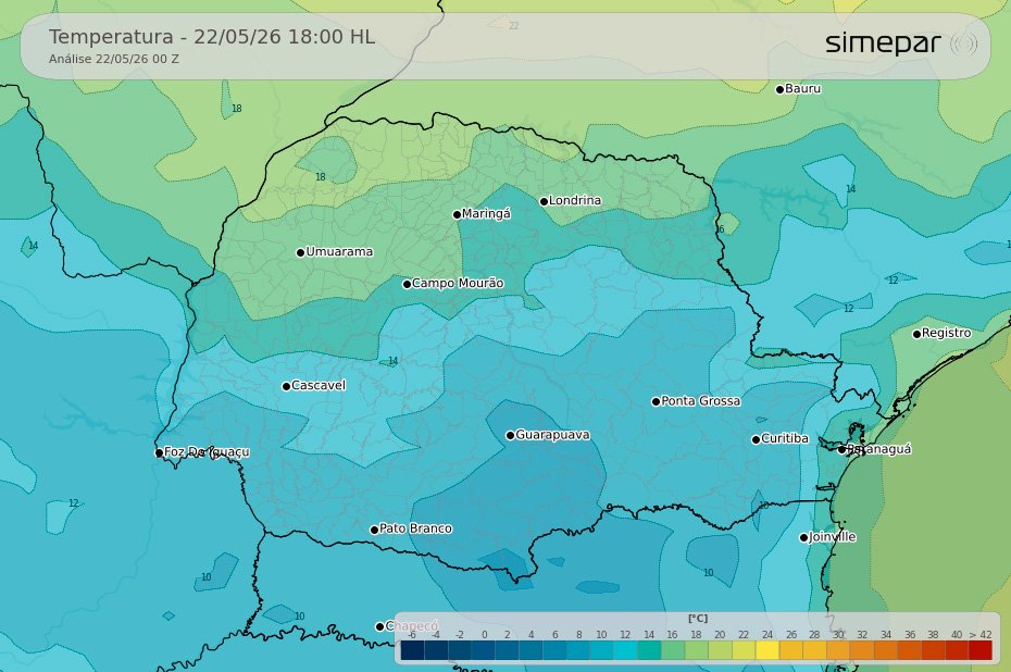 Fim de semana no Paraná combina frio rigoroso, chuva persistente e mar agitado; veja a previsão