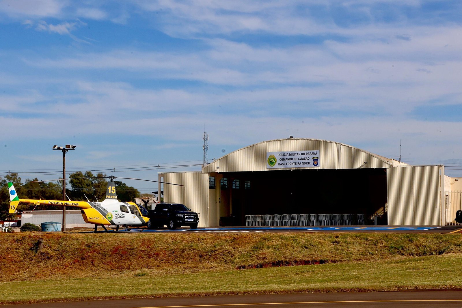 Umuarama ganha base aérea da PMPR: helicópteros de alta tecnologia reforçam o cerco ao crime
