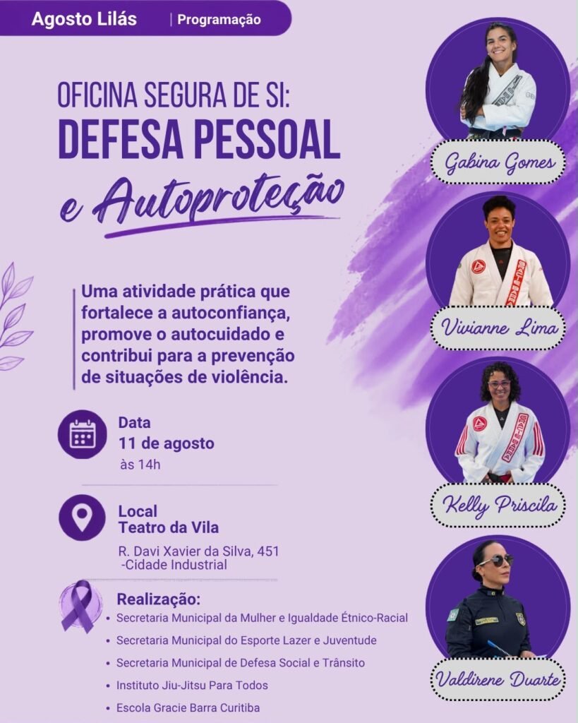 Oficina gratuita ensina defesa pessoal para mulheres em Curitiba