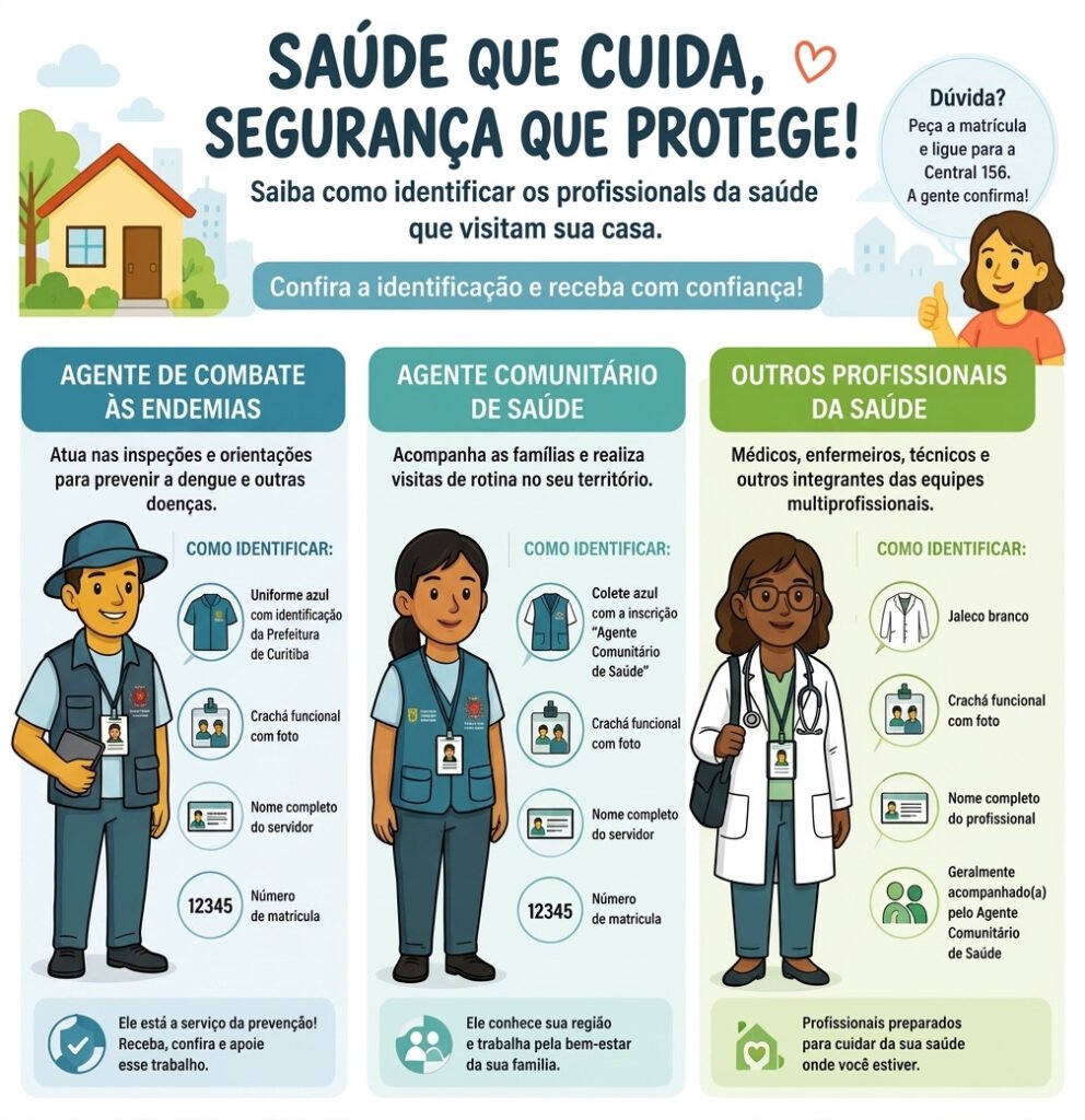 Visitas da saúde em Curitiba: como identificar agentes e evitar golpes