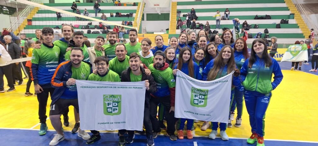Seleção paranaense busca tricampeonato de vôlei de surdos em casa