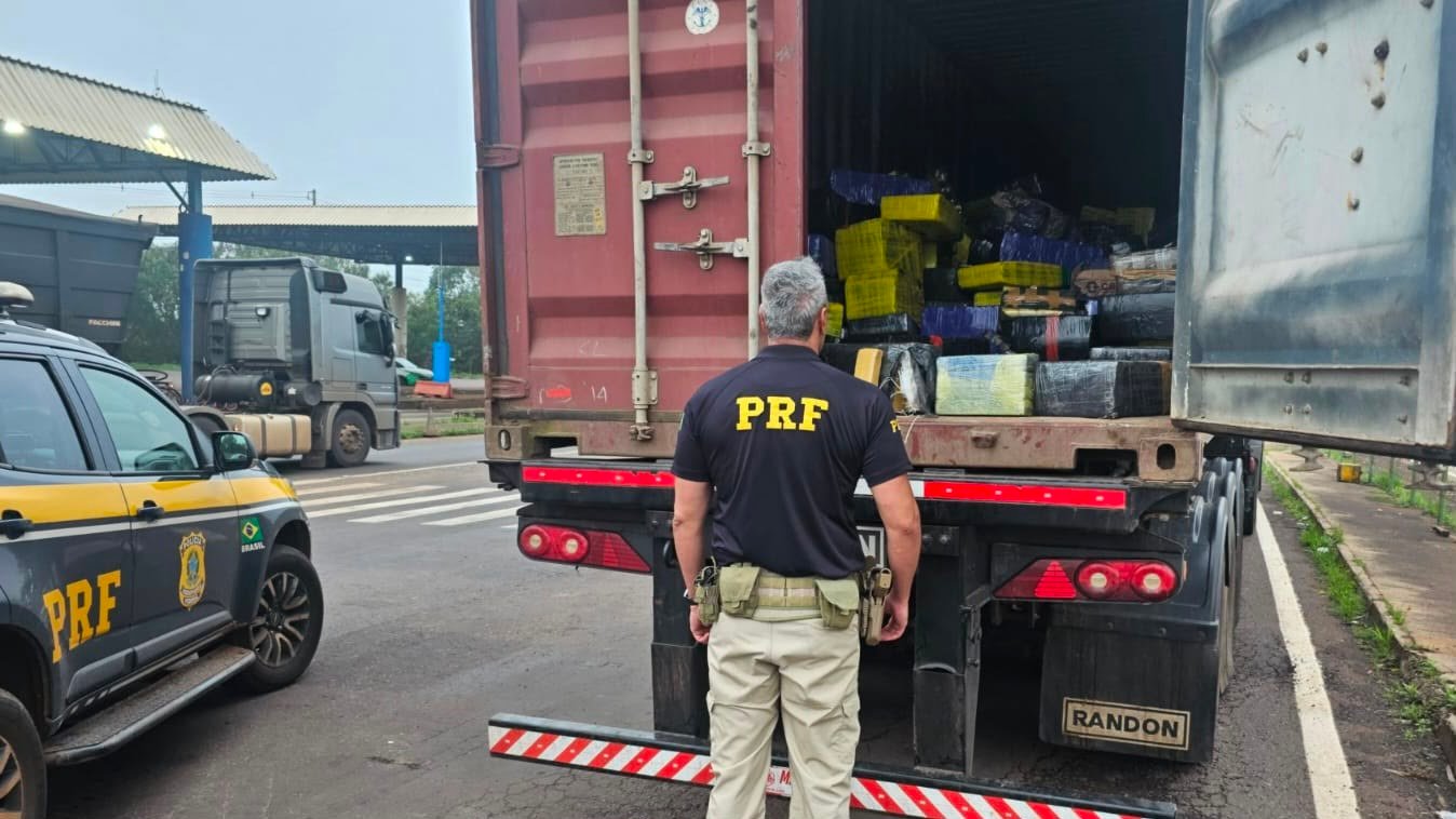 PRF faz em Guaíra a maior apreensão de drogas do Paraná em 2026