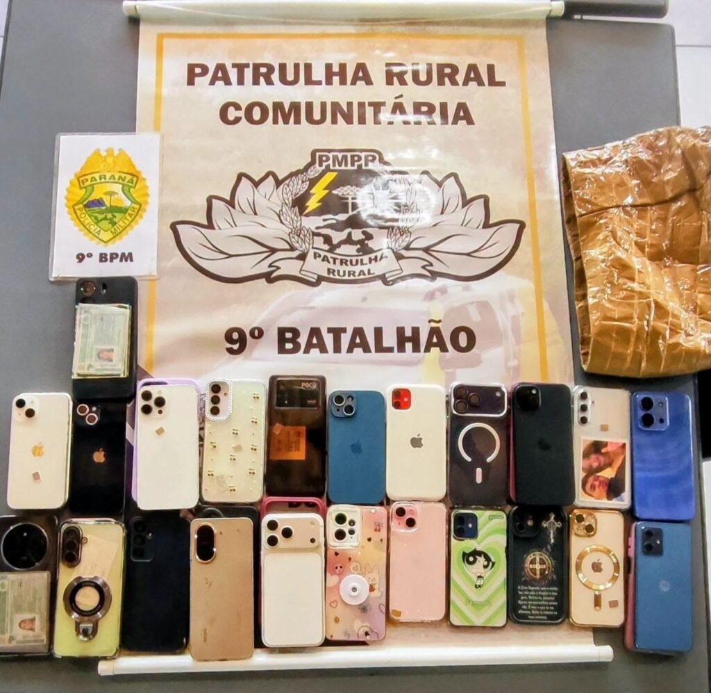 PM recupera 23 celulares furtados em show de Paranaguá; veja como reaver