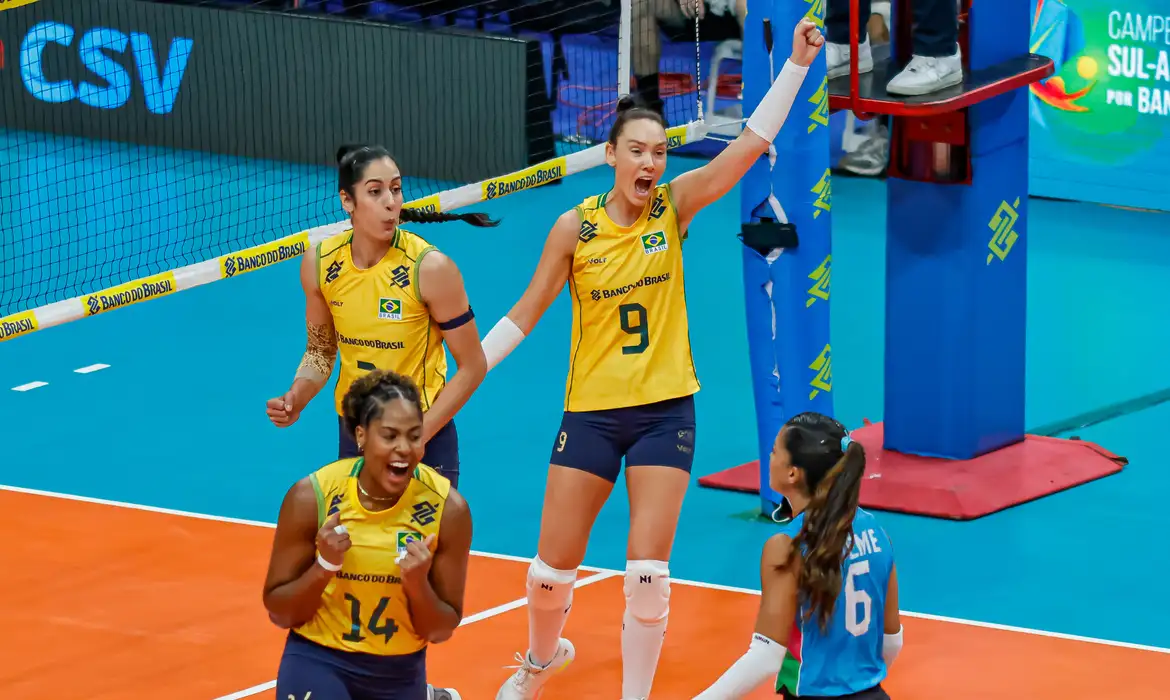 Vôlei: Brasil vence Sul-Americano invicto e carimba passaporte olímpico