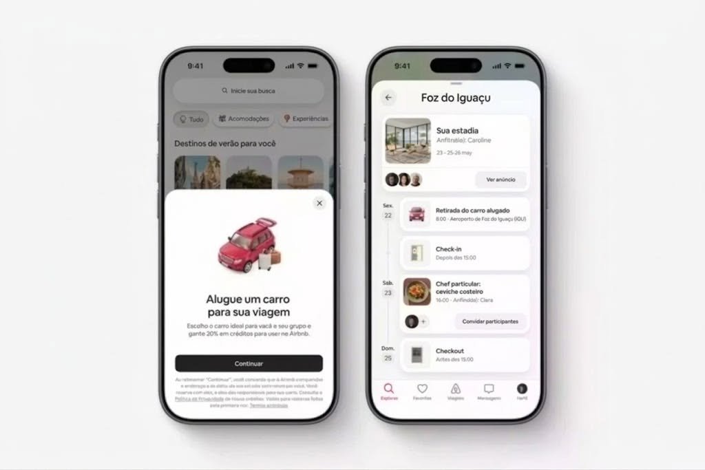 Airbnb libera aluguel de carros no app em Curitiba, Foz e Londrina