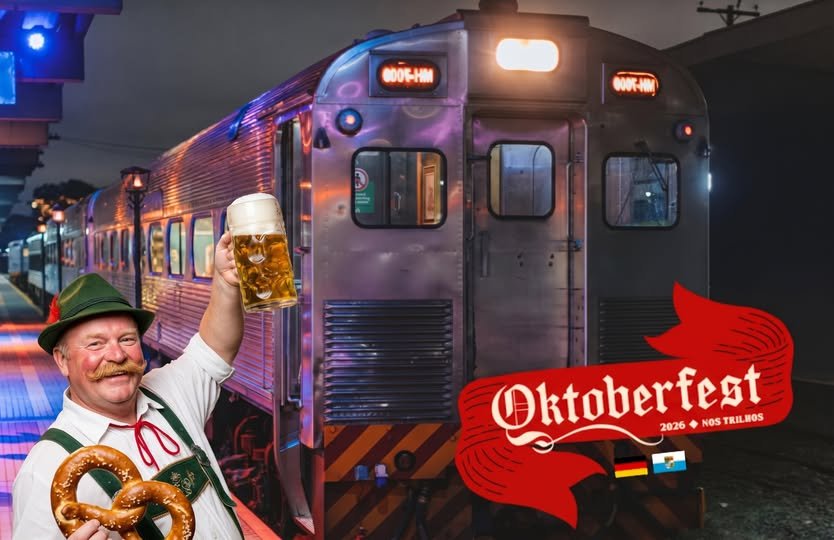 Jantar alemão e chope liberado: Curitiba terá Oktoberfest sobre trilhos