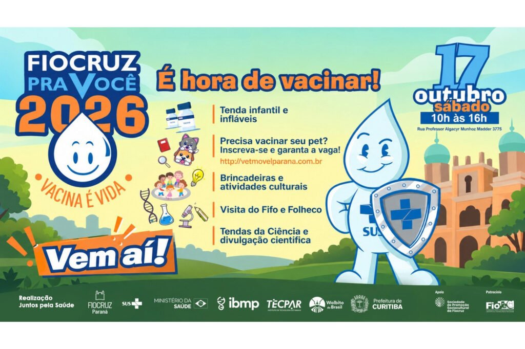 Tecpar promove evento gratuito de vacinação e ciência na CIC neste sábado
